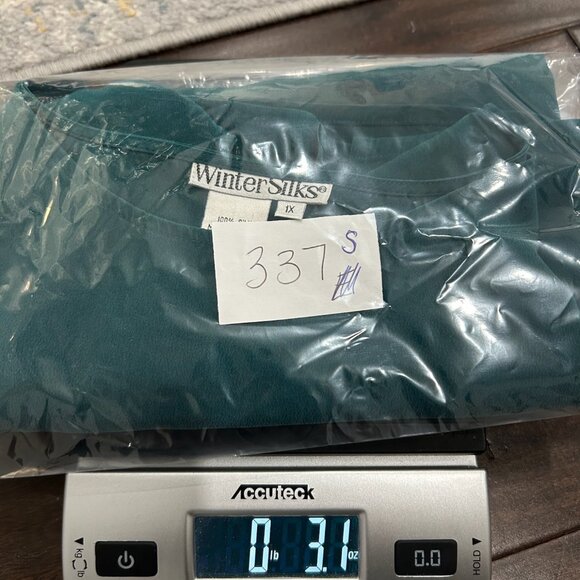 WinterSilks Womens Teal 100% Silk Sleeveless Tank Top Size IX Soft Lightweight - Picture 9 of 9